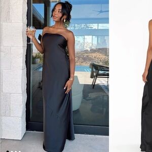Show Me Your MuMu Black Strapless Gown